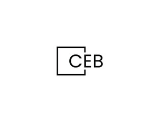 CEB Letter Initial Logo Design Vector Illustration