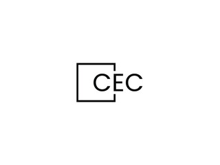 Obraz premium CEC Letter Initial Logo Design Vector Illustration