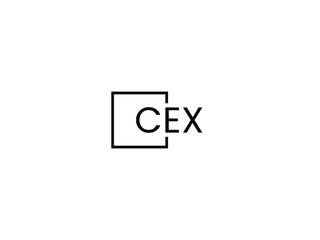 CEX Letter Initial Logo Design Vector Illustration