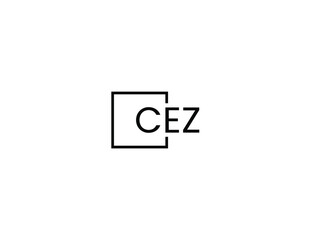 CEZ Letter Initial Logo Design Vector Illustration