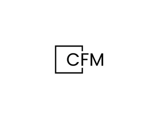 Obraz premium CFM Letter Initial Logo Design Vector Illustration