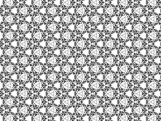 Simple seamless background with textile graphic black patterns