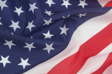 USA flag as background. United States flag as patriotic symbol.