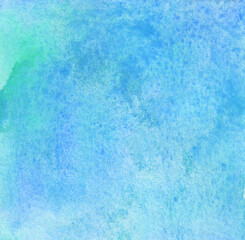 abstract background with blue and green  with watercolor paper texture