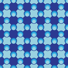 Abstract circular hole pattern on blue background, Abstract vector wallpaper, Seamless pattern background.