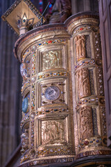 Aachen , Dom : Eine Kanzel 
