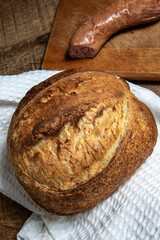 Homemade natural fermented bread