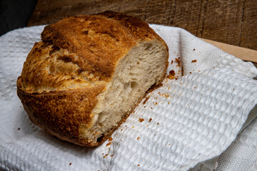 Homemade natural fermented bread