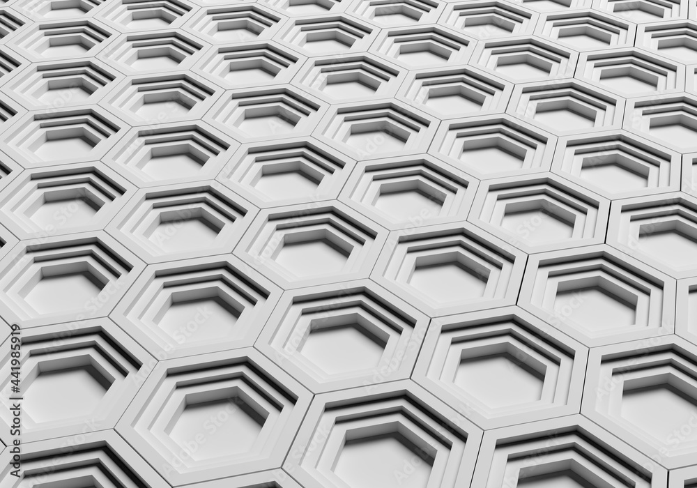 Poster background graphics. simple white pattern. geometric abstract background. texture is composed of hex