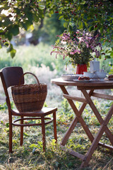 tea party in the garden