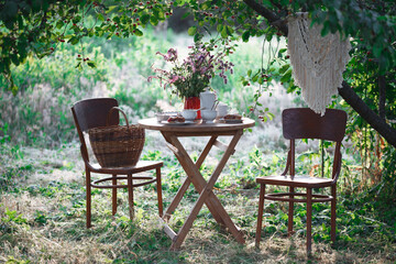 tea party in the garden