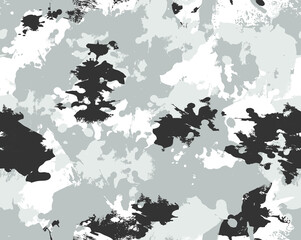 Seamless arctic camouflage repeat pattern © Conture