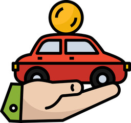 Car Loan icon. Banking concept icon style 