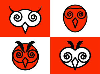 An owl is a nocturnal bird of prey with large forward-facing eyes surrounded by facial disks, a hooked beak.