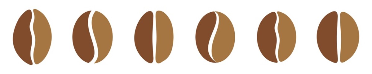 coffee beans icon set. vector illustration