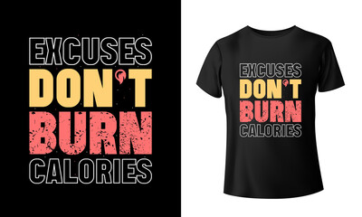 Exclusive Print ready & colorful fitness t shirt design or gym t shirt design for boys and girls, Ai file, vector file. black t shirts, typography t shirt