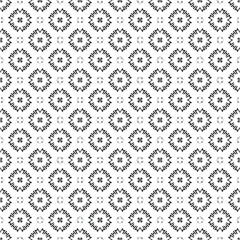 Fototapeta premium Black and white surface pattern texture. Bw ornamental graphic design. Mosaic ornaments. Pattern template. Vector illustration.