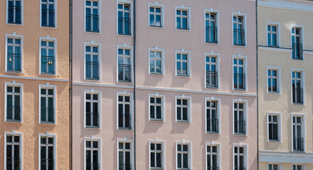 Fototapeta na wymiar residential building facade, real estate exterior