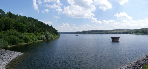 Aabachsee (also called Aabach reservoir) is a reservoir behind the Aabach dam 