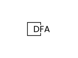 Obraz premium DFA letter initial logo design vector illustration