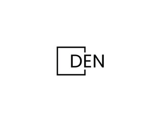 Obraz premium DEN letter initial logo design vector illustration