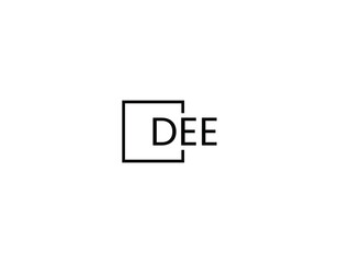 DEE letter initial logo design vector illustration