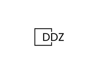 DDZ letter initial logo design vector illustration