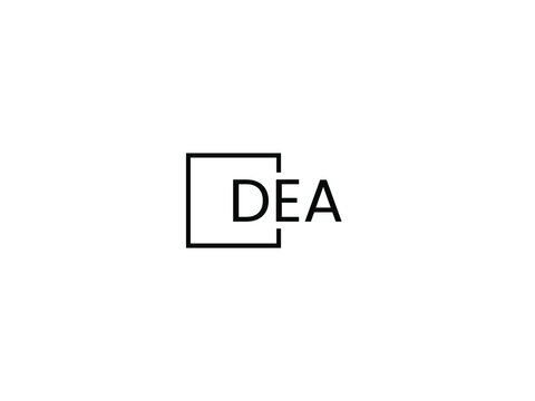 DEA letter initial logo design vector illustration