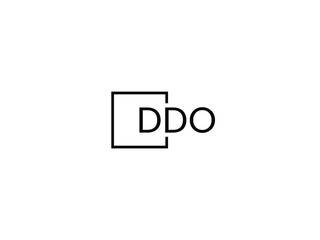 Obraz premium DDO letter initial logo design vector illustration