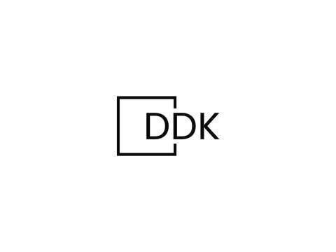 DDK letter initial logo design vector illustration