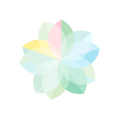 transparency graphic flower  vector illustration