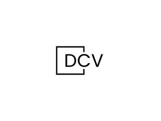 DCV letter initial logo design vector illustration