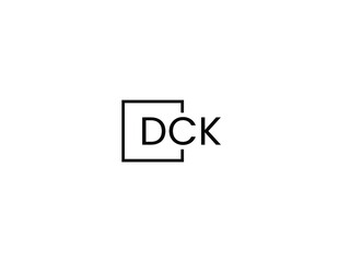 DCK letter initial logo design vector illustration