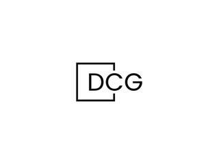 DCG letter initial logo design vector illustration