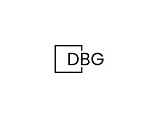 DBG letter initial logo design vector illustration