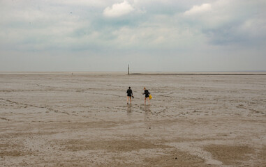 Norddeich : Das Wattenmeer bei Ebbe