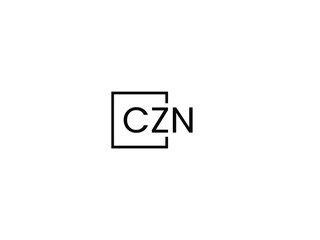 Fototapeta premium CZN letter initial logo design vector illustration