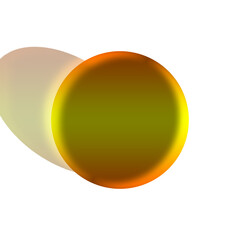 3d render illustration of a colorful sphere isolated on white background