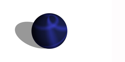 3d render illustration of a colorful sphere isolated on white background