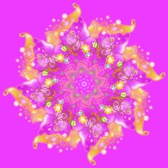 mandala magenta