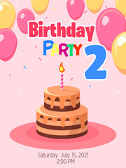 Birthday party invitation two