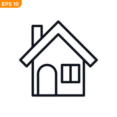 home icon symbol template for graphic and web design collection logo vector illustration