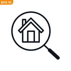 search house icon symbol template for graphic and web design collection logo vector illustration