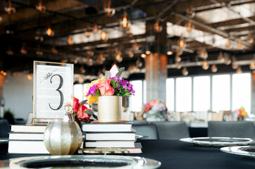 Table Setting at a Wedding