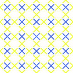 Seamless geometric pattern of crosses, embroidery . Retro style. Stock vector illustration eps10. 