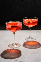 aperol on a background with splashes