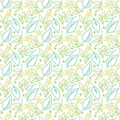 Abstract fashion design of seamless background. organic print pattern. Repeating graphic design. Modern stylish texture. Pastel fabric drapery with leafs