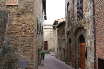 Fototapeta na wymiar San Gimignano, Italia. Bonita villa medieval de la Toscana.