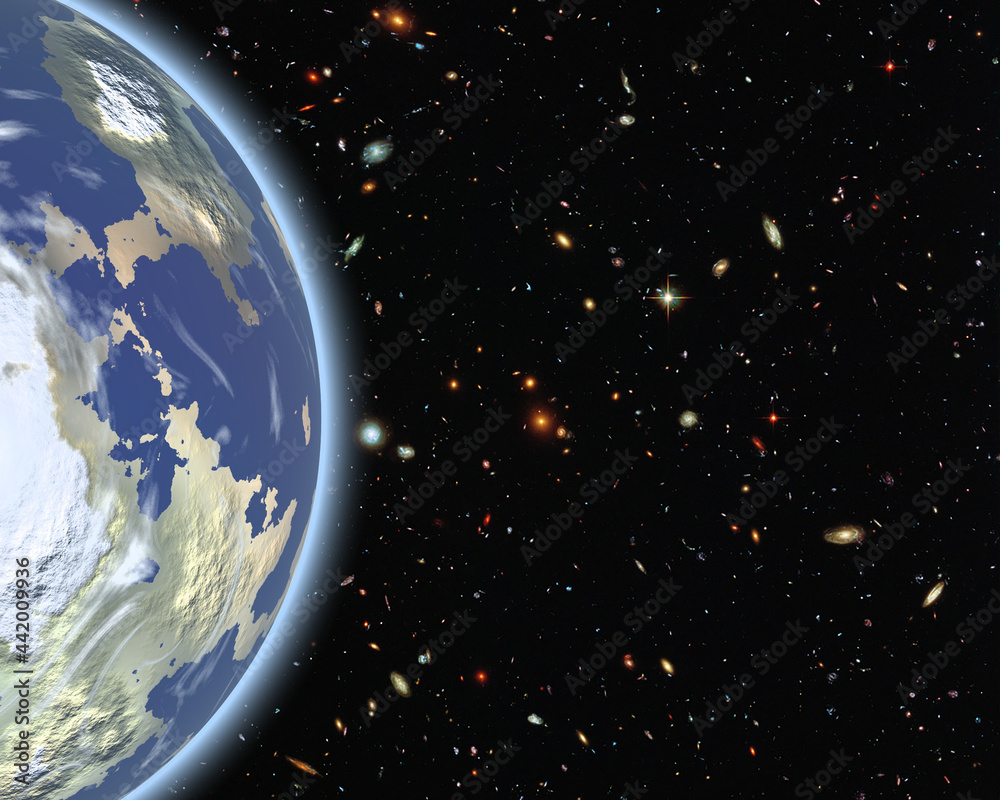Canvas Prints magnificent earth in outer space. the elements of this image furnished by nasa.