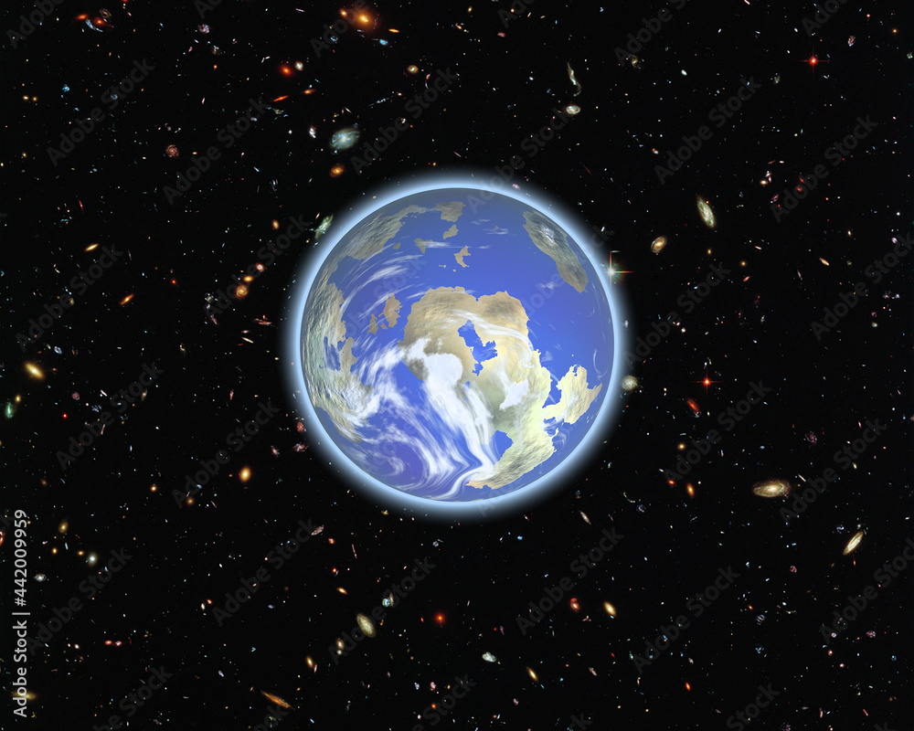 Canvas Prints magnificent earth in outer space. the elements of this image furnished by nasa.